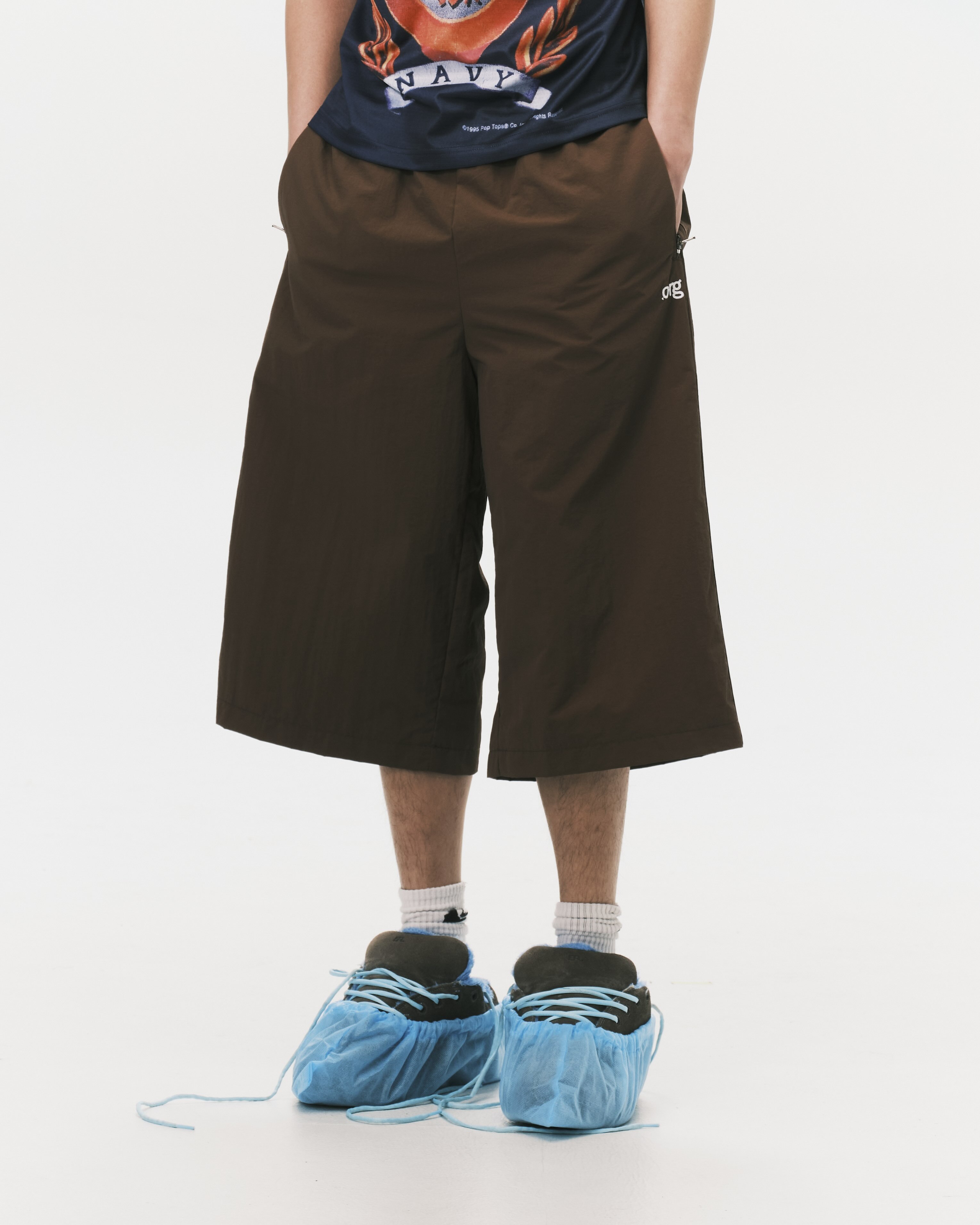 Nul1.org｜Citizen Cropped Shorts "Brown"