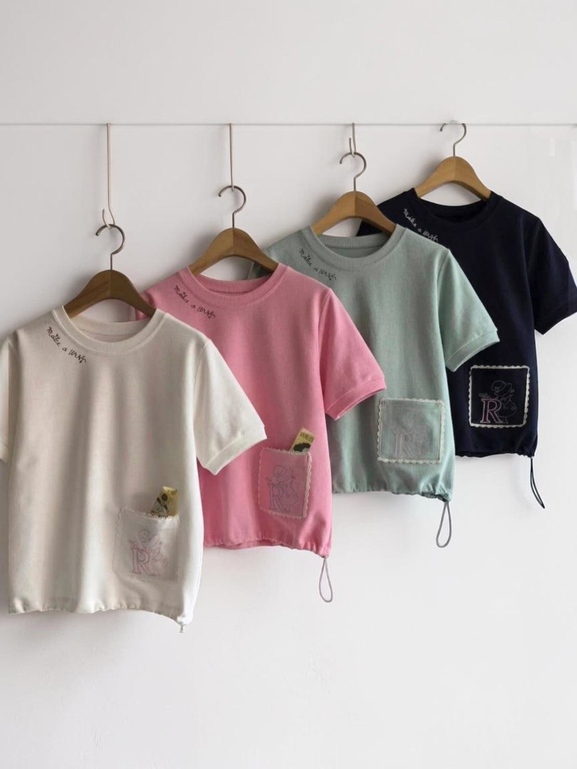 不再只是基本的刺繡口袋棉T