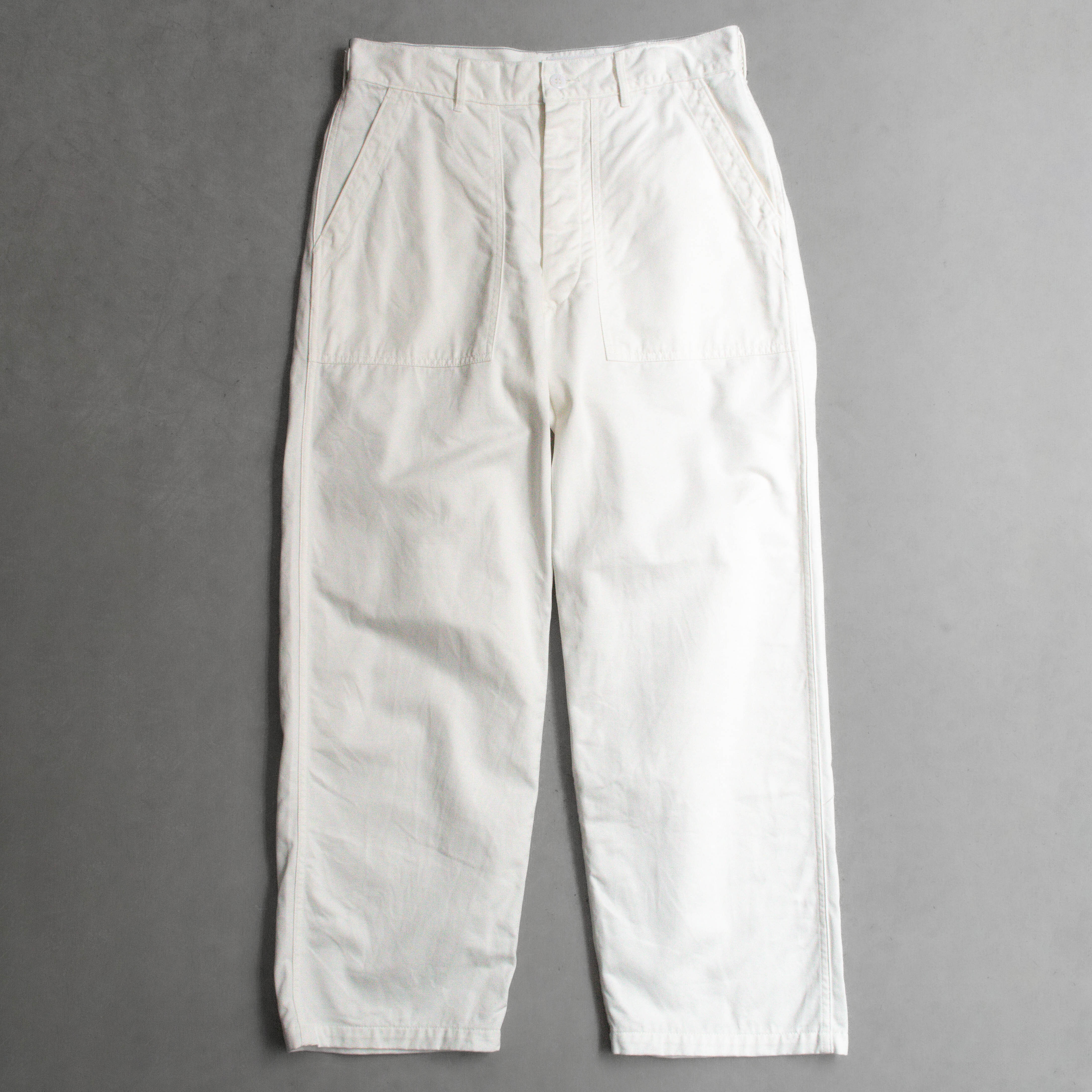 CORONA UTILITY M47 UTILITY SLACKS 白色 斜紋 長褲