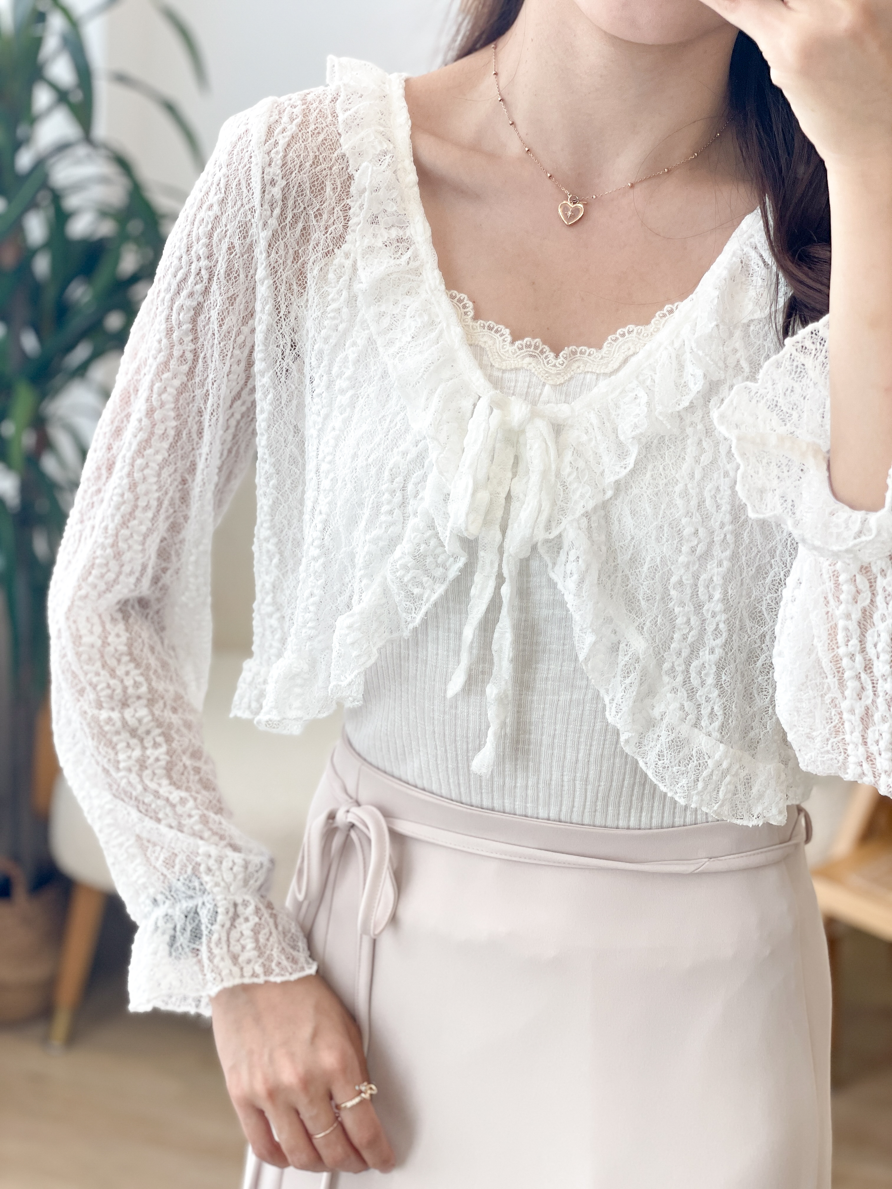 JK294 Ice Lace Bolero Jacket