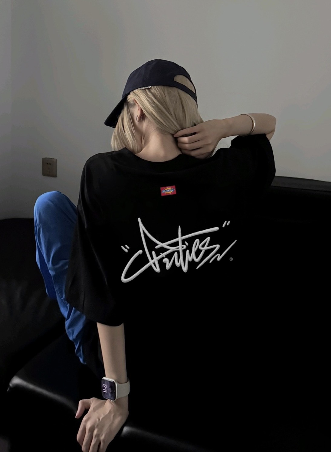 DICKIES 手寫LOGO 美式復古 刺繡 短Tee 上衣 DKU262NKT466