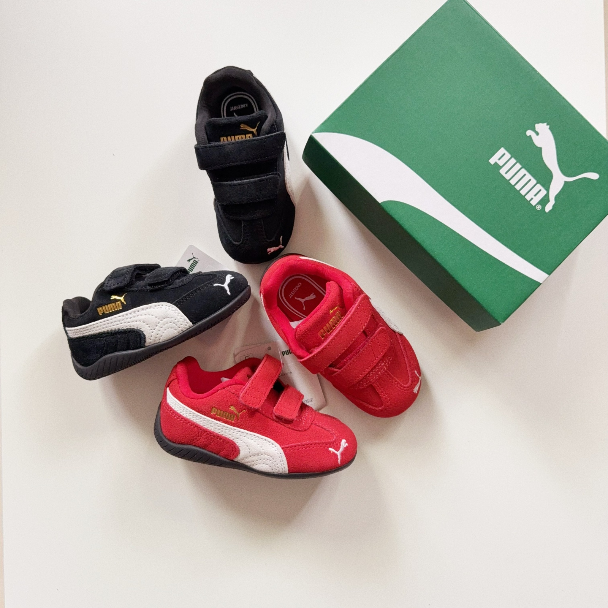 PUMA Speedcat OG V 國外限定 黑色 黑白 魔鬼氈 復古 小童 中童 童鞋 40596101