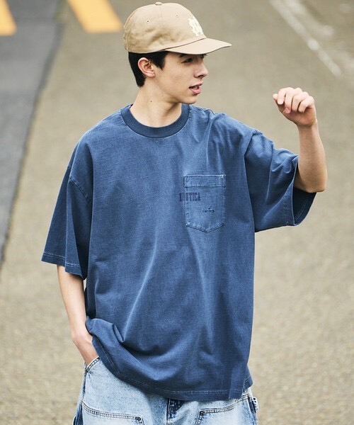【OWN】Nautica 短袖 上衣 口袋 小LOGO 水洗 復古 刷白 刺繡 厚磅 落肩 不分男女 炭灰 咖啡色 深藍 日本線🇯🇵