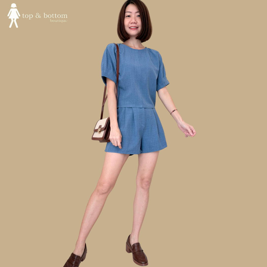 HIGH WAISTED BUTTON SHORTS