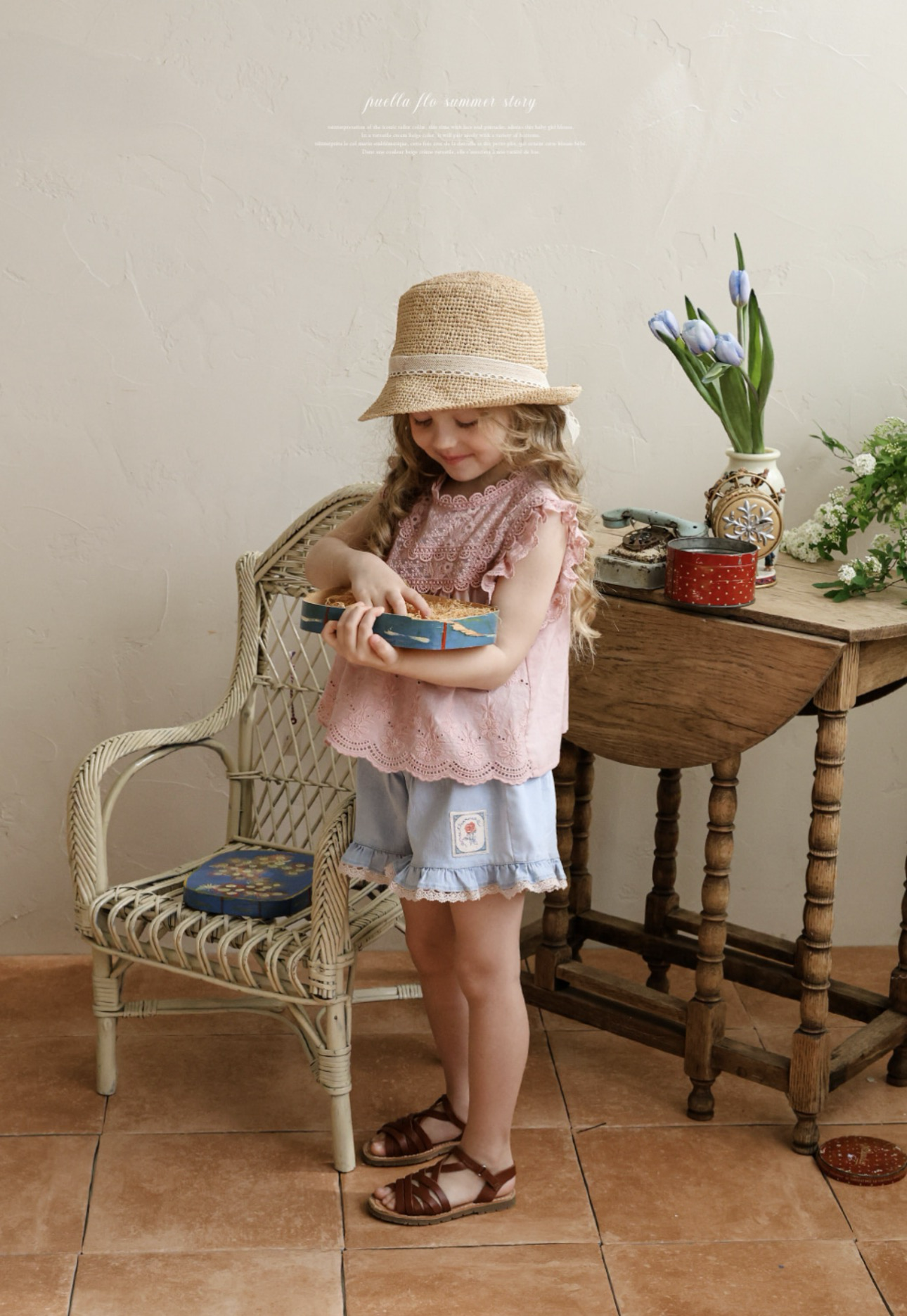 Flo Rose Denim Pants