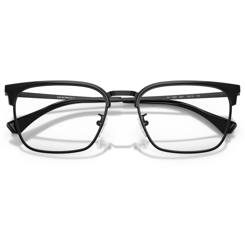 【EMPORIO ARMANI】EA1186D 3001-55mm 光學眼鏡(霧光黑色)