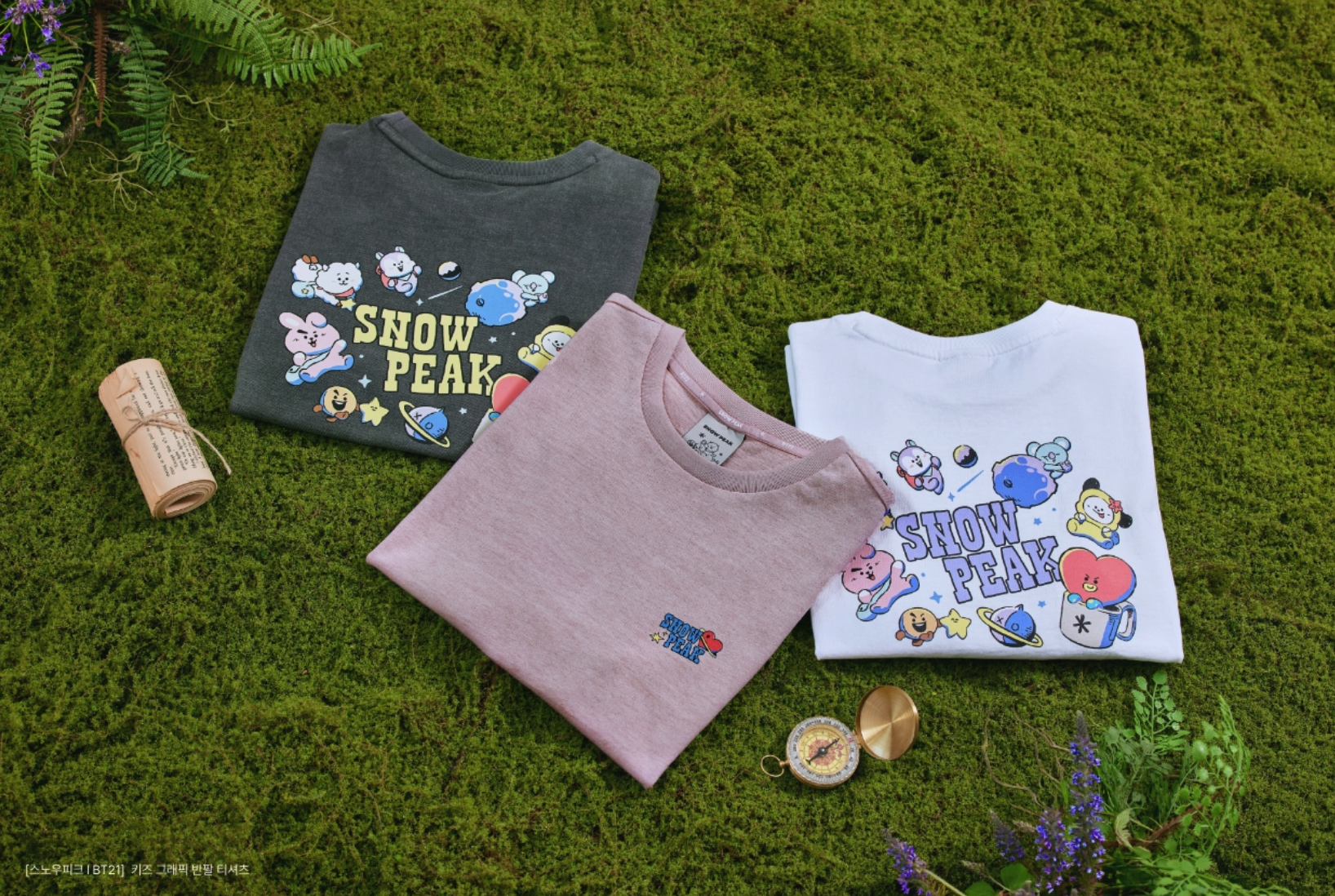 【SnowPeak 雪峰 聯名 BT21 開團優惠價至5/9 晚上12:00 🔥 】Snow Peak 聯名 BT21 Women Graphic Short Sleeve T-shirt 女款 BT21外太空 短tee S26MWFTS92