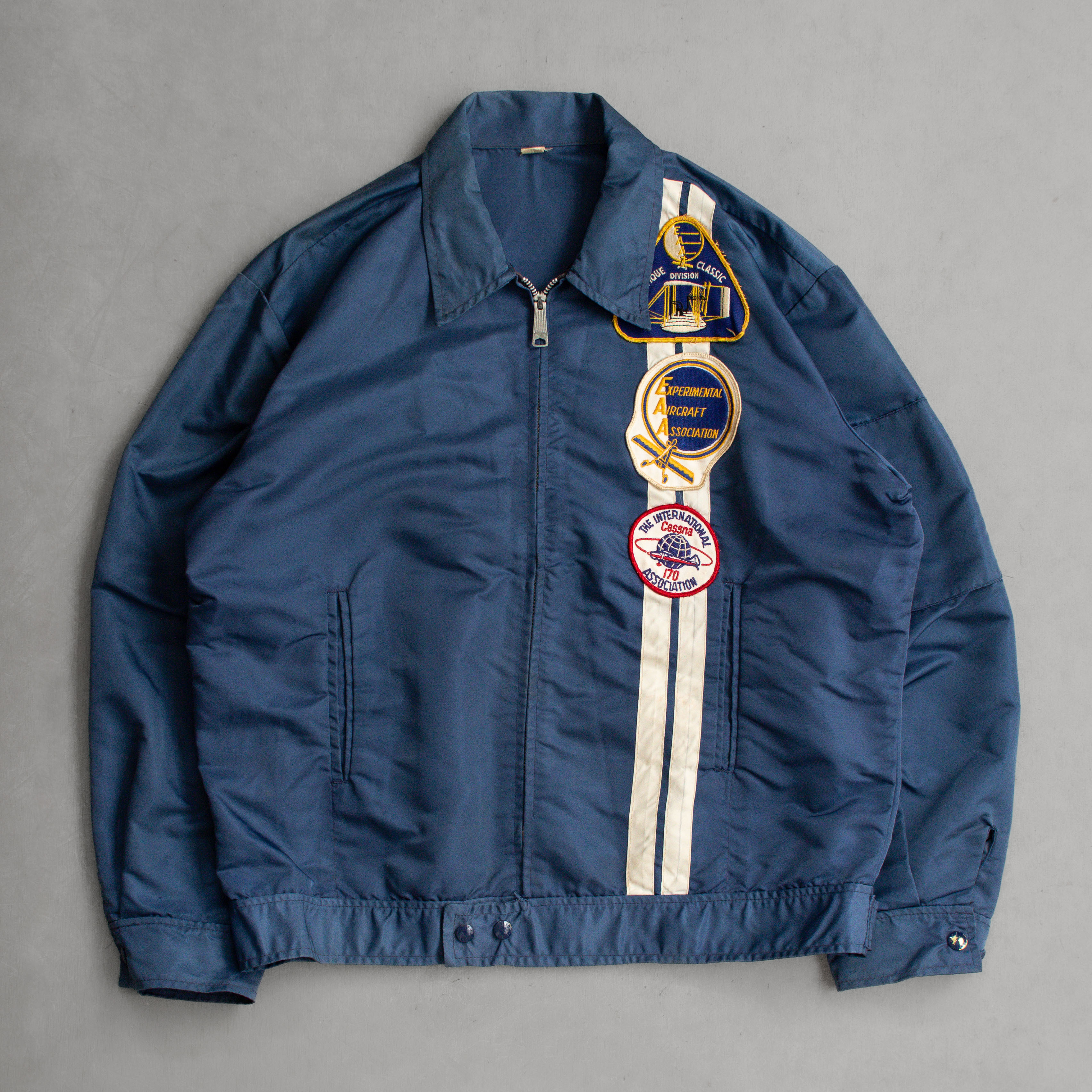 60-70S VINTAGE WINDBREAK JACKET 美國 藍色 航空 協會 防風 外套