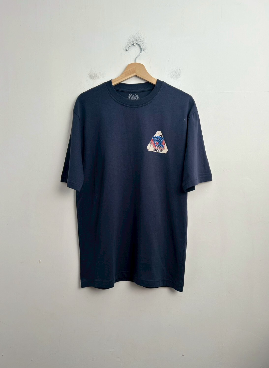 PALACE RIPPED TEE NAVY SIZE M