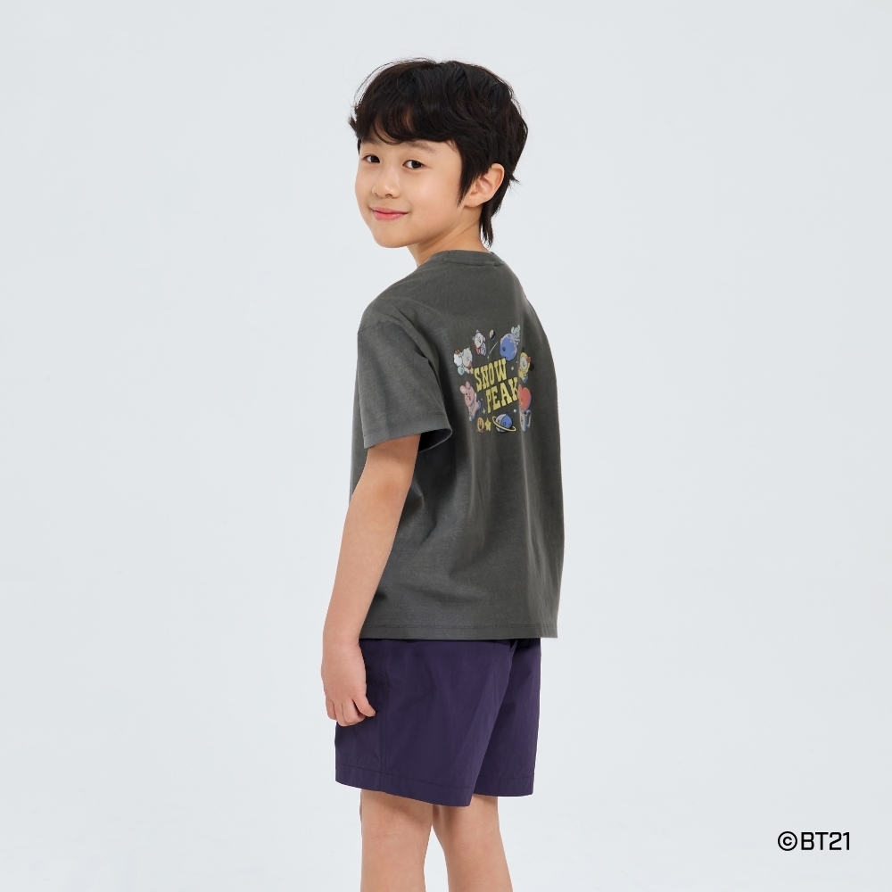 【SnowPeak 雪峰 聯名 BT21 開團優惠價至5/9 晚上12:00 🔥 】Snow Peak 聯名 BT21Kids Graphic Short Sleeve T-shirt 童裝 BT21外太空 短tee S26MKFTS93