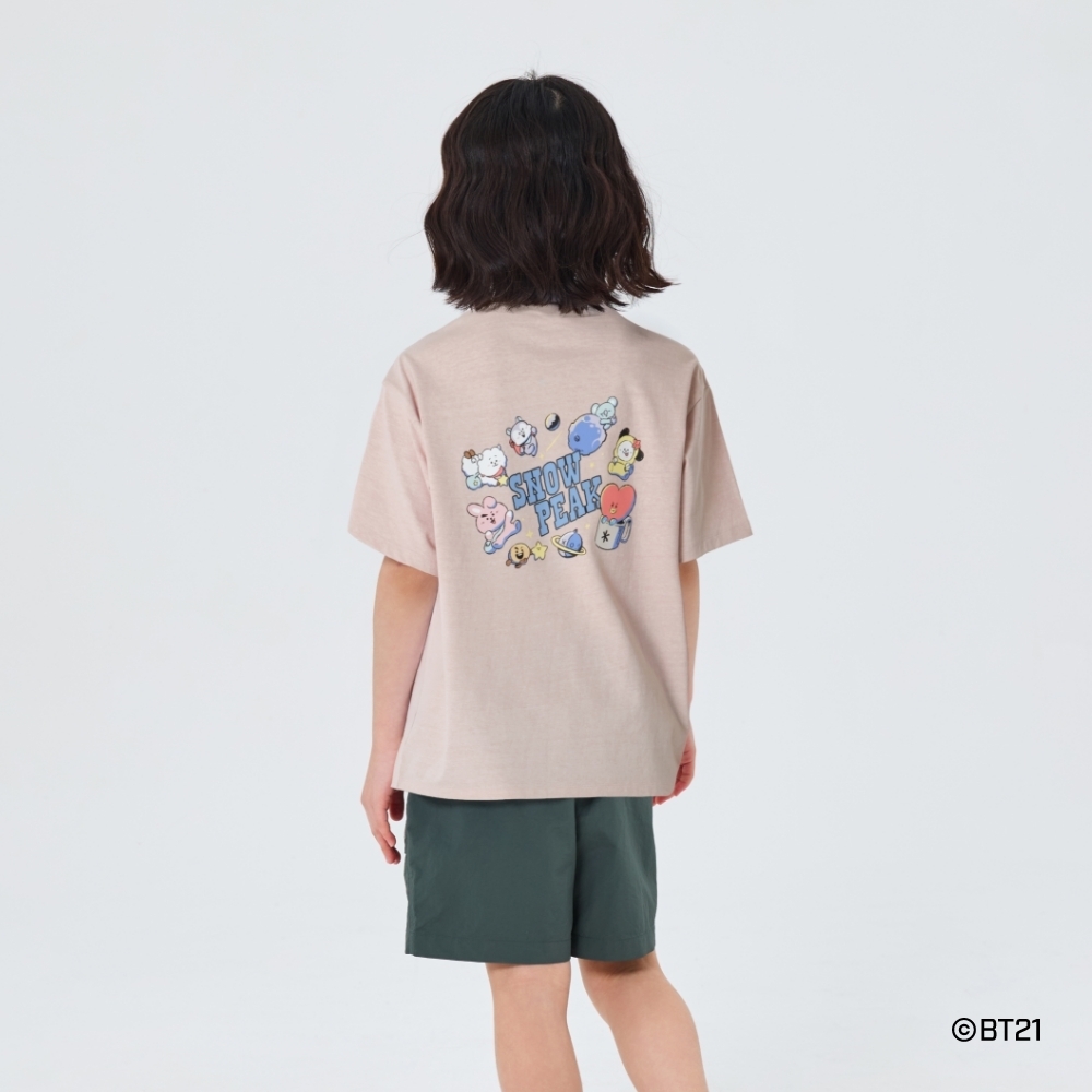 【SnowPeak 雪峰 聯名 BT21 開團優惠價至5/9 晚上12:00 🔥 】Snow Peak 聯名 BT21Kids Graphic Short Sleeve T-shirt 童裝 BT21外太空 短tee S26MKFTS93
