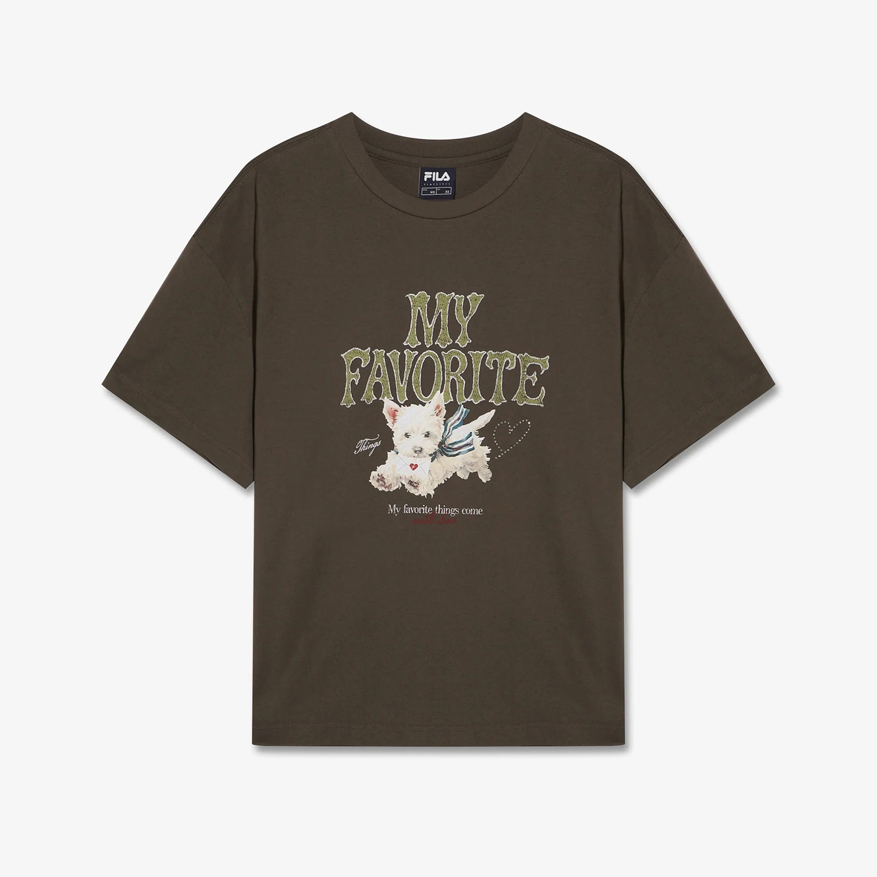 FILA My T-Shirt Women Oversized Fit BROWN