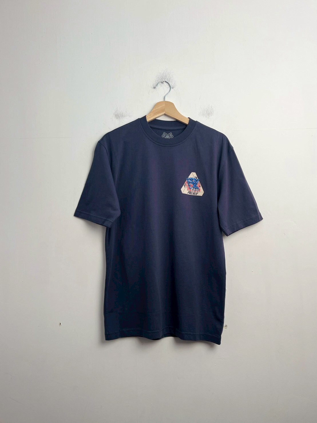 PALACE RIPPED TEE NAVY SIZE S
