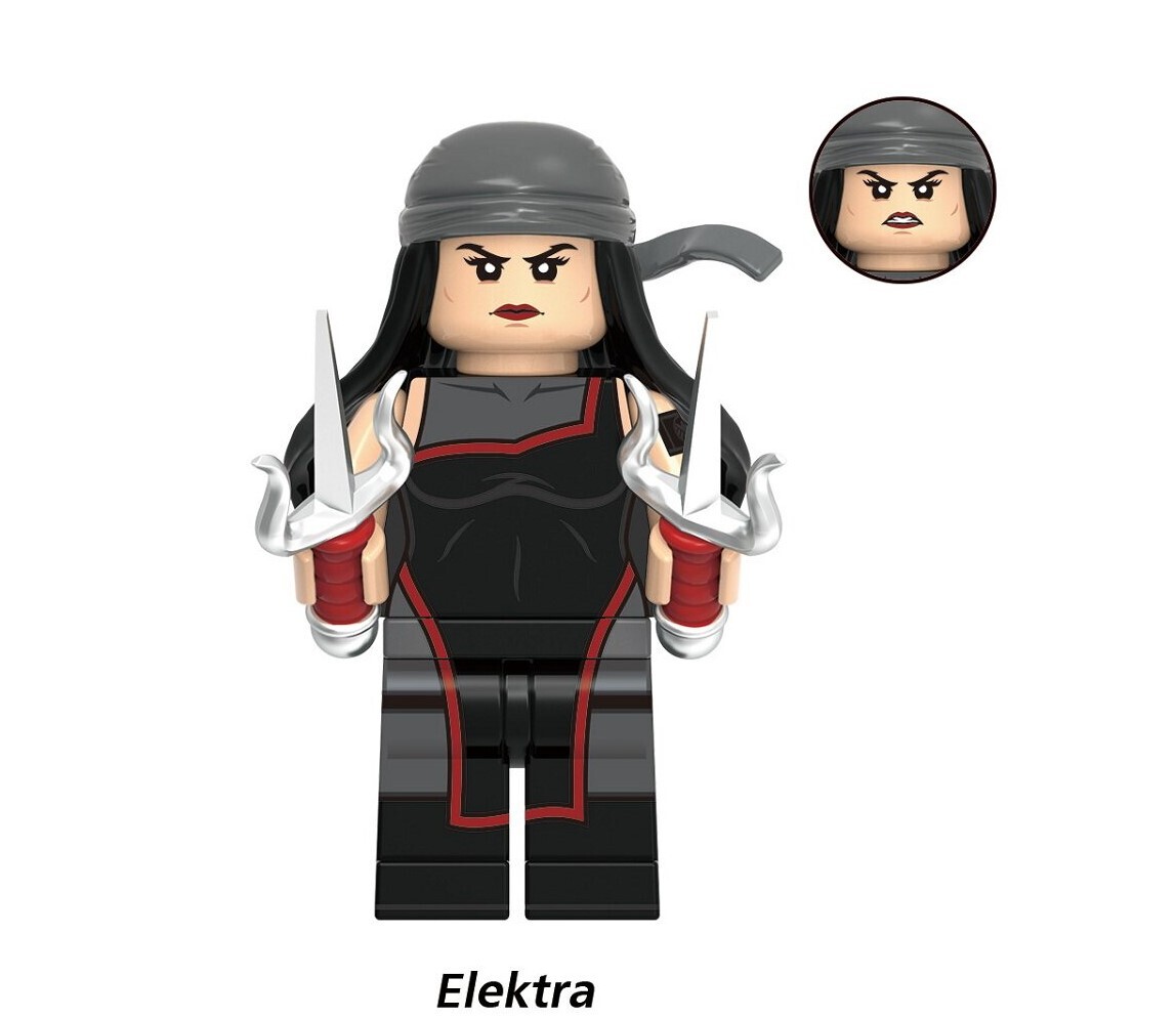 Daredevil Elektra DC Custom Minifigures Minifigs Fit Lego G0197 GH0761