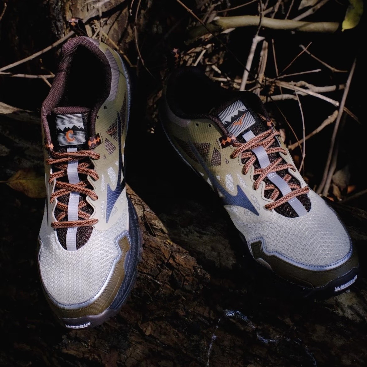 【代購】Mizuno × COVERNAT Wave Daichi LS  越野跑鞋｜棕銀配色