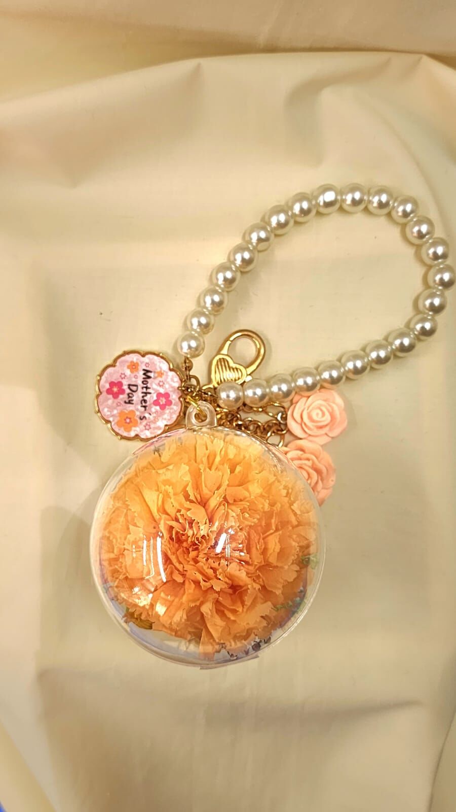6 cm 波波匙扣 - 康乃馨