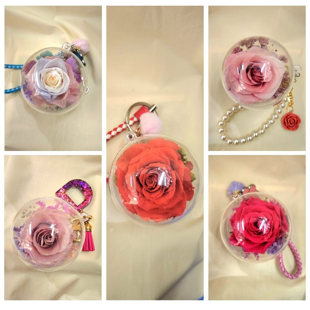 7 cm 波波匙扣 - 玫瑰