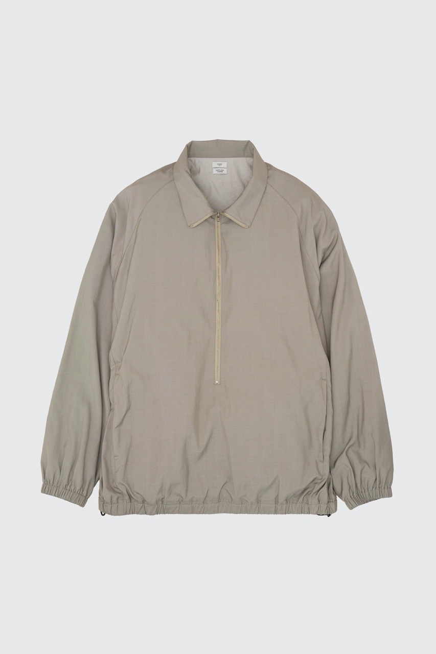 YOKE SILK NYLON 3/4 ZIP PULLOVER (2COL)