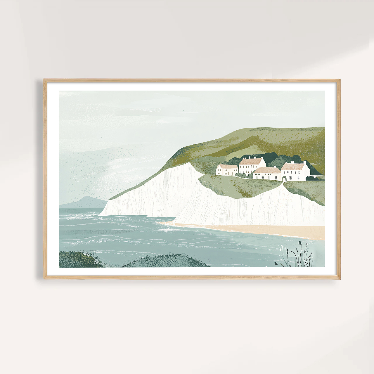 Cliffside Spring 懸崖上的春光 Cliffside Spring / 童話系列風景插畫