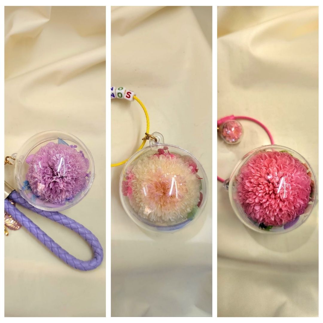 4 cm 波波匙扣 - 菊花