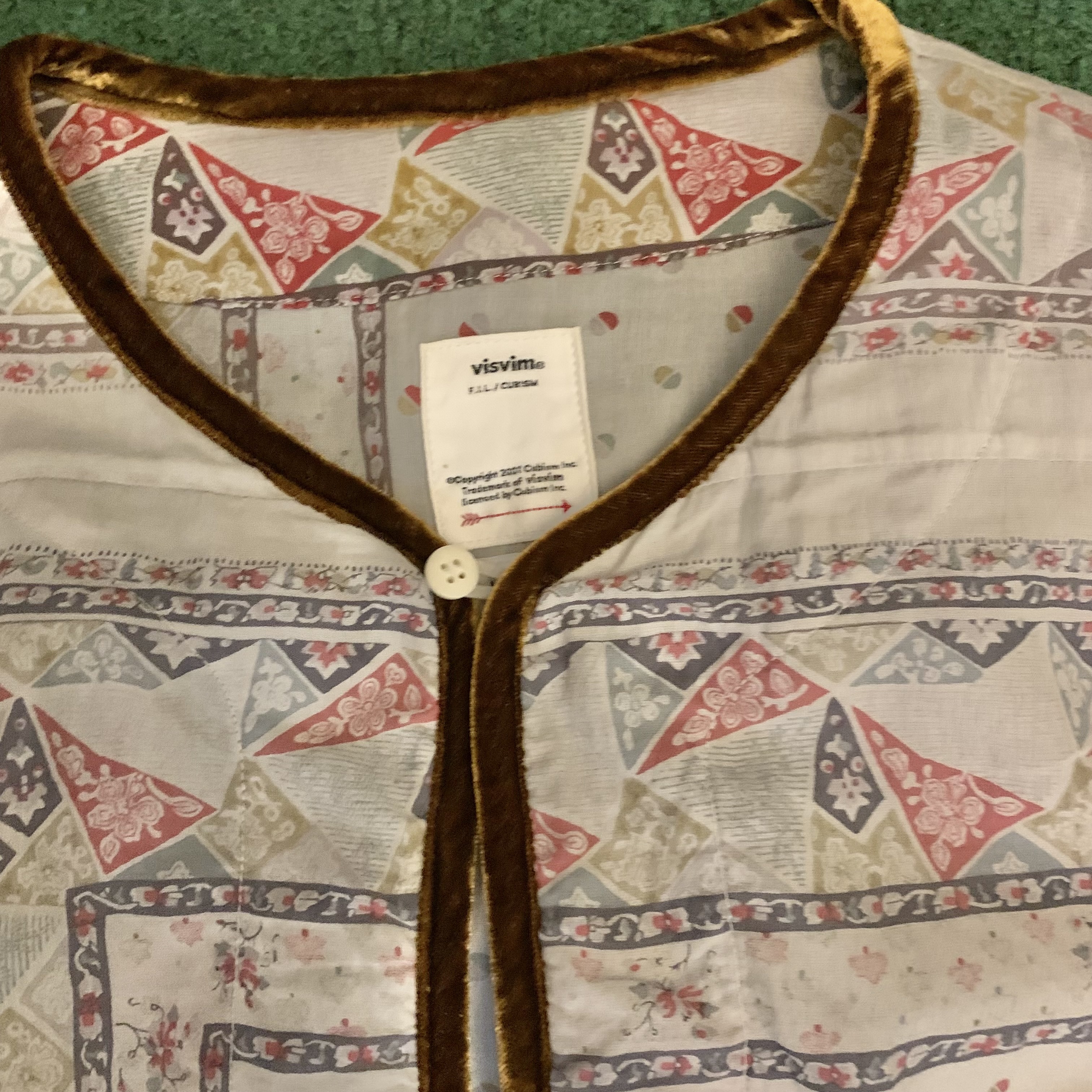 LAST SALE: VISVIM TUNIC P.O PATCHWORK *NATURAL DYE 天然染 - GREY SIZE 3 IN STOCK NOW (現貨發售中)