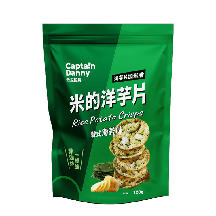 丹尼船長 - 非油炸米的洋芋片 韓式海苔味 120g/包