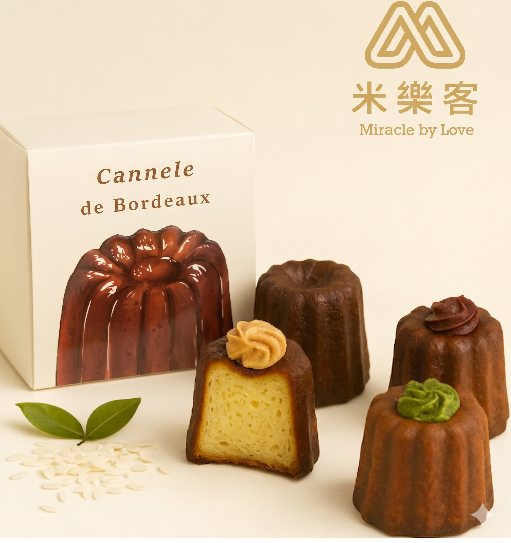 【米樂客】可麗露禮盒｜無麩質｜香草可麗露