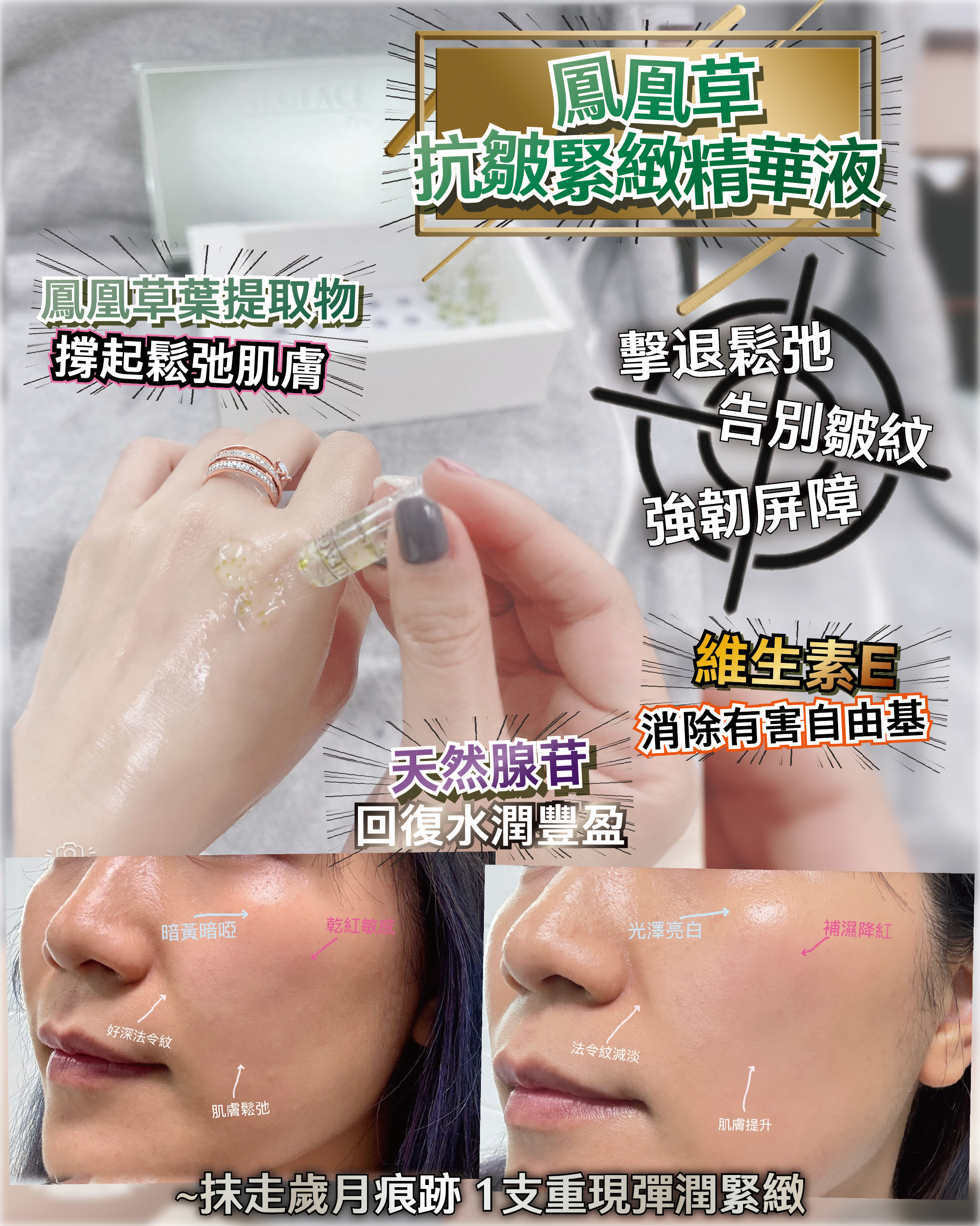 🇫🇷 法國護膚美學直擊 - Neuface Pro Renewal serum 送 Obsidian Protection Serum + Obsidian Protection Detox Mask6片（散裝） + Amethyst Replenishing Hair Oil（貨期兩個月）