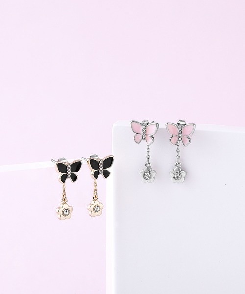 MARY QUANT / Butterfly Ribbon Earrings