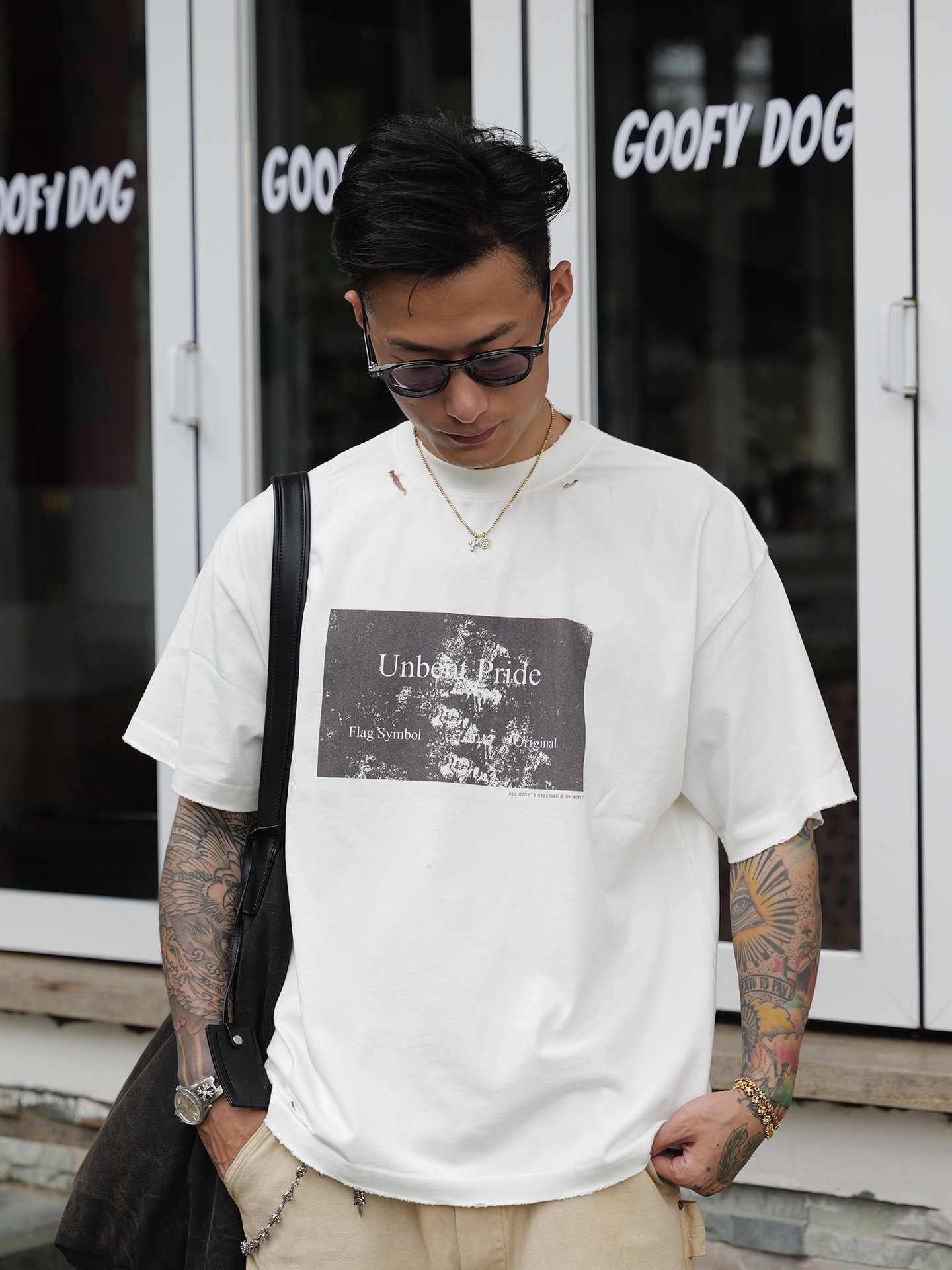 Unbent 26 S/S 水洗做舊撲克短袖
