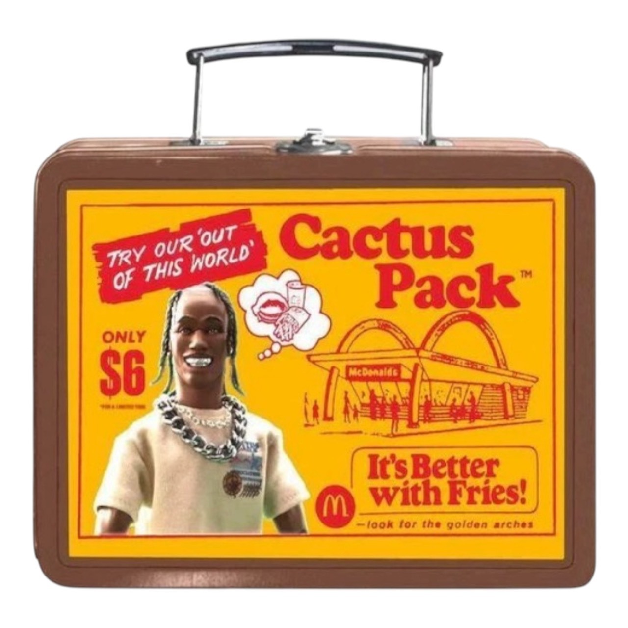 Travis Scott x McDonalds Cactus Pack Vintage Metal Lunchbox