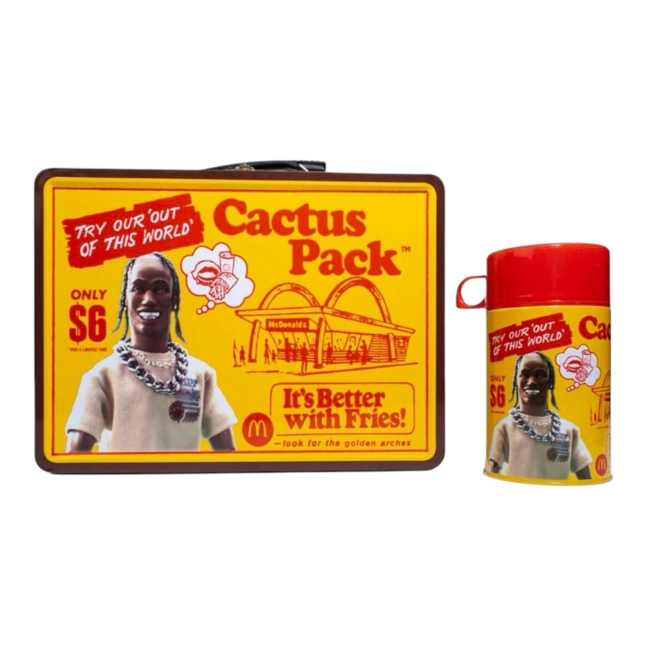 Travis Scott x McDonalds Cactus Pack Vintage Metal Lunchbox