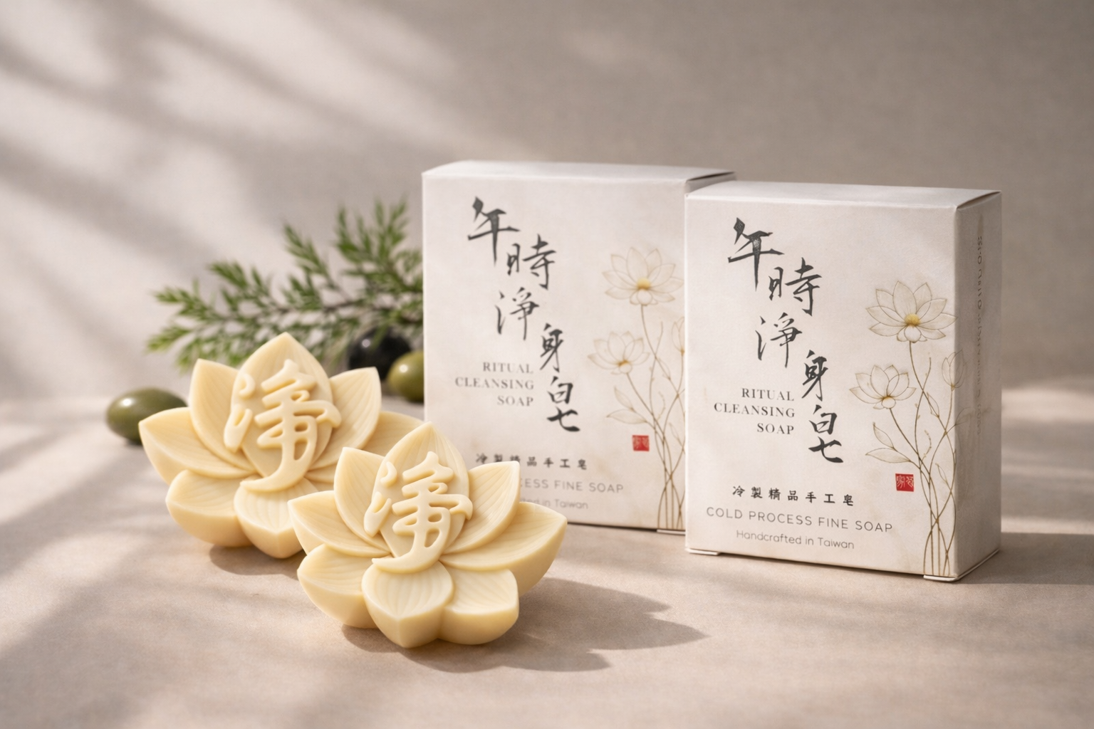 午時水蓮花淨身皂｜72%橄欖油馬賽配方