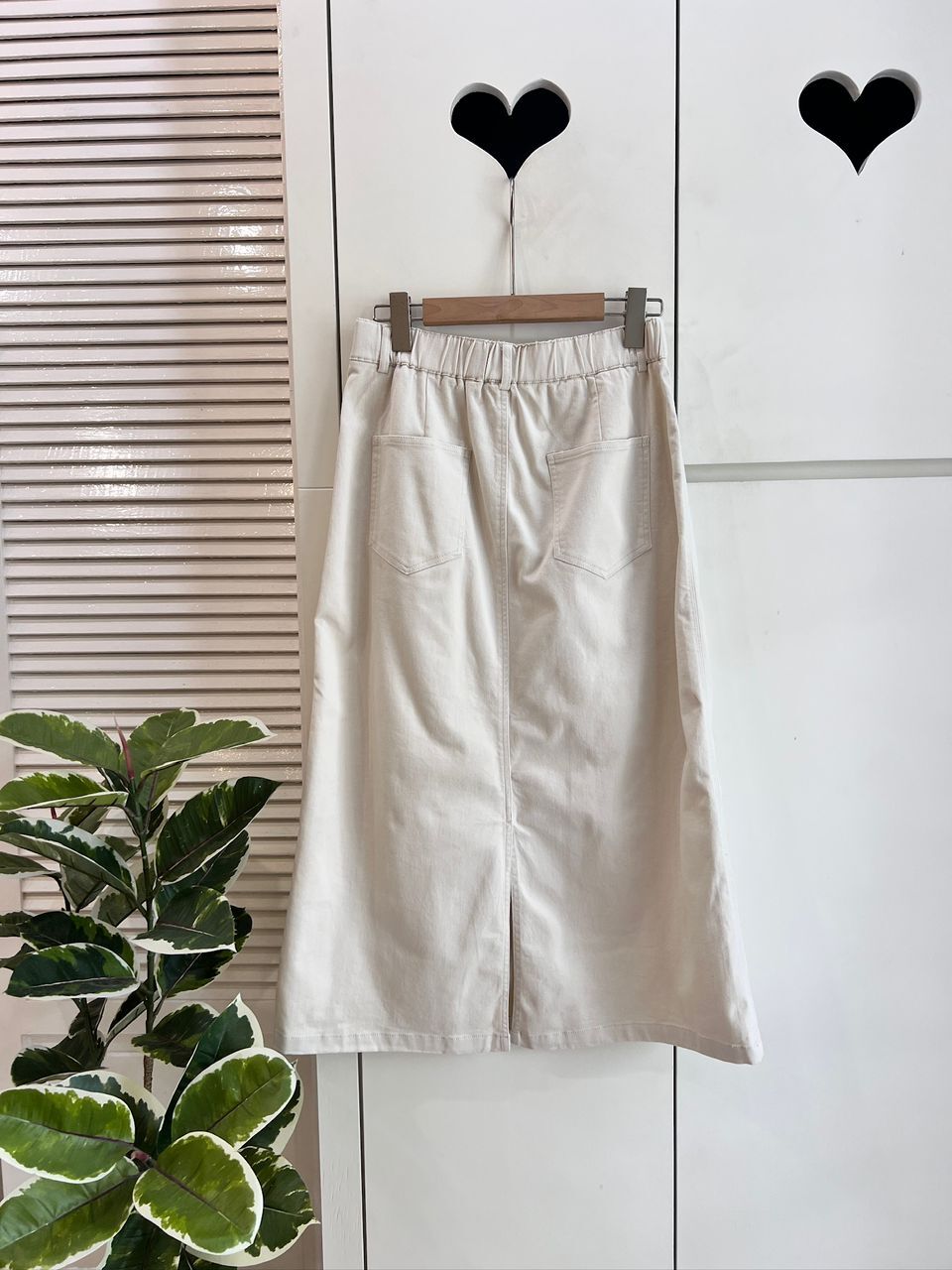 S1006 RM129 ▶️棉料牛仔長裙 👉L(W:76-86cm H:98cm) XL(W:78-88cm H:102cm) L:82cm