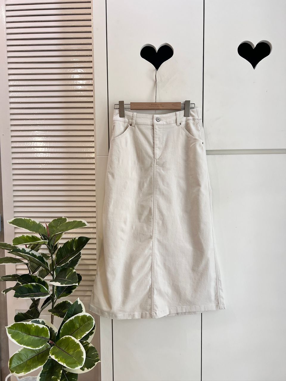 S1006 RM129 ▶️棉料牛仔長裙 👉L(W:76-86cm H:98cm) XL(W:78-88cm H:102cm) L:82cm