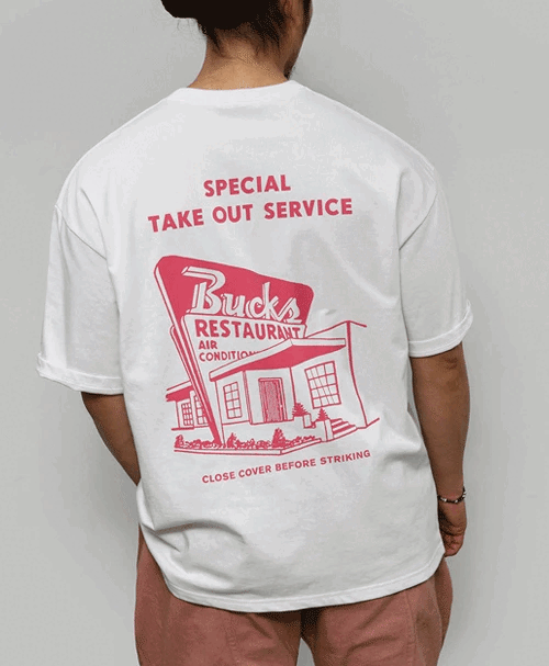TAKE OUT High-Density Short-Sleeve T-Shirt