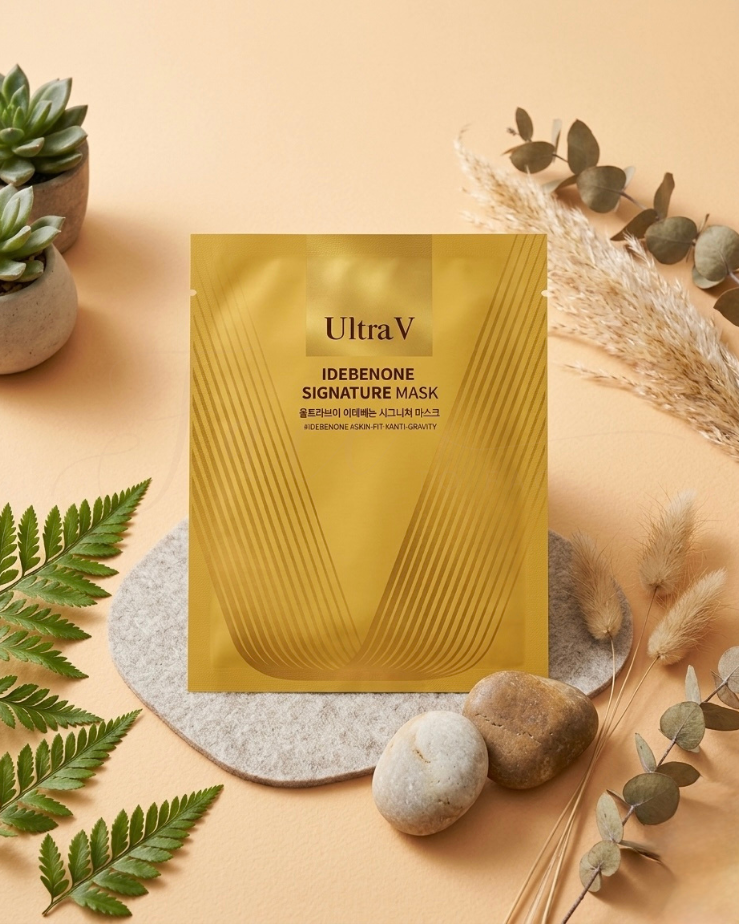 Ultra V 艾地苯黃金面膜 10片入