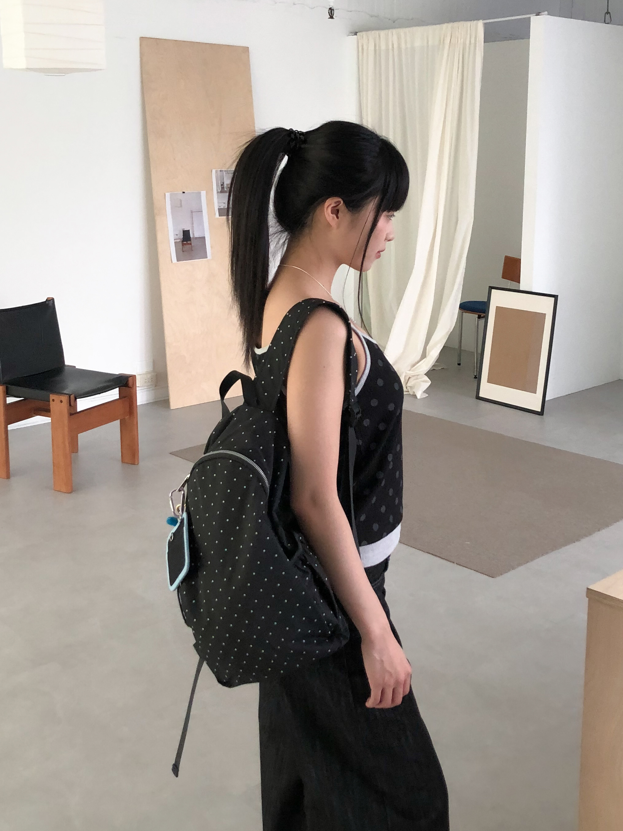 圓點日韓後背包