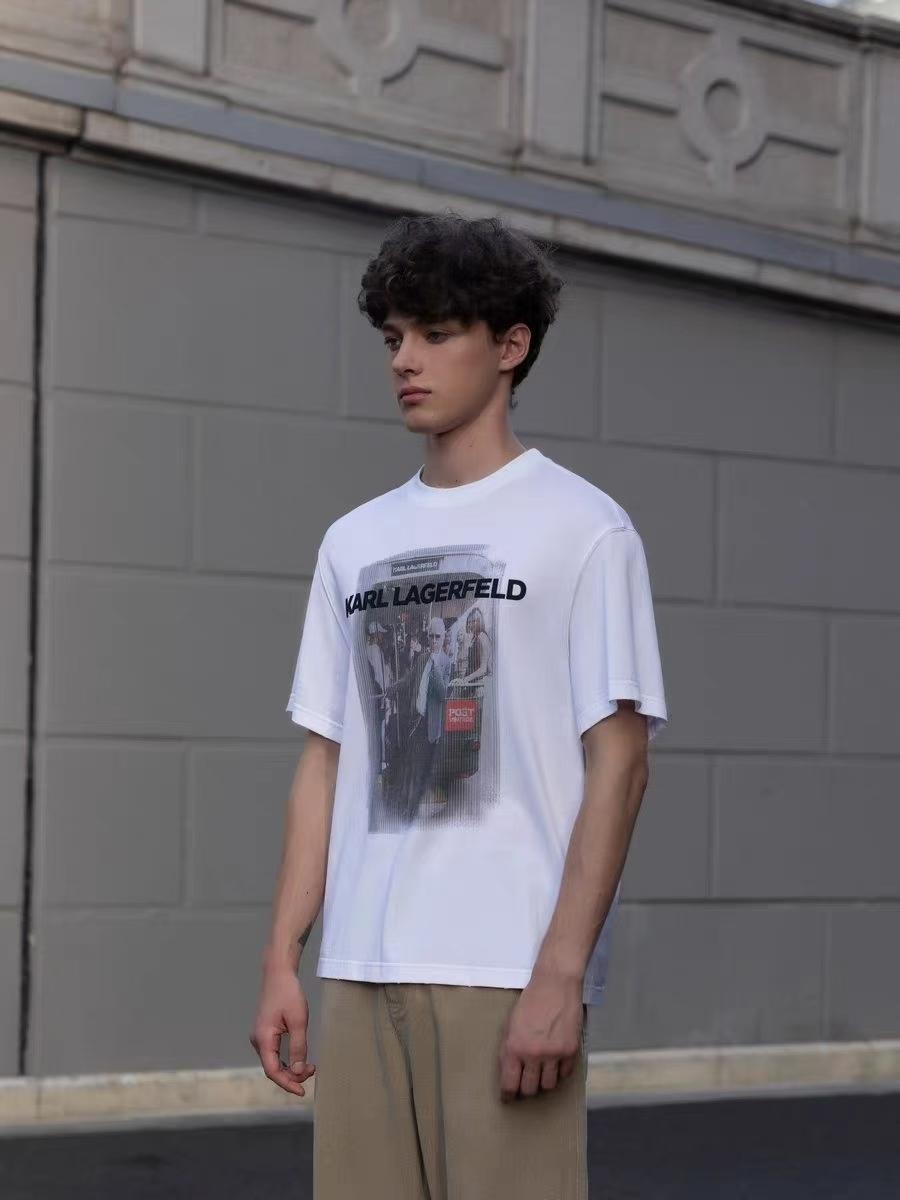 KARL 老佛爺 人像素描 男款 Tee
