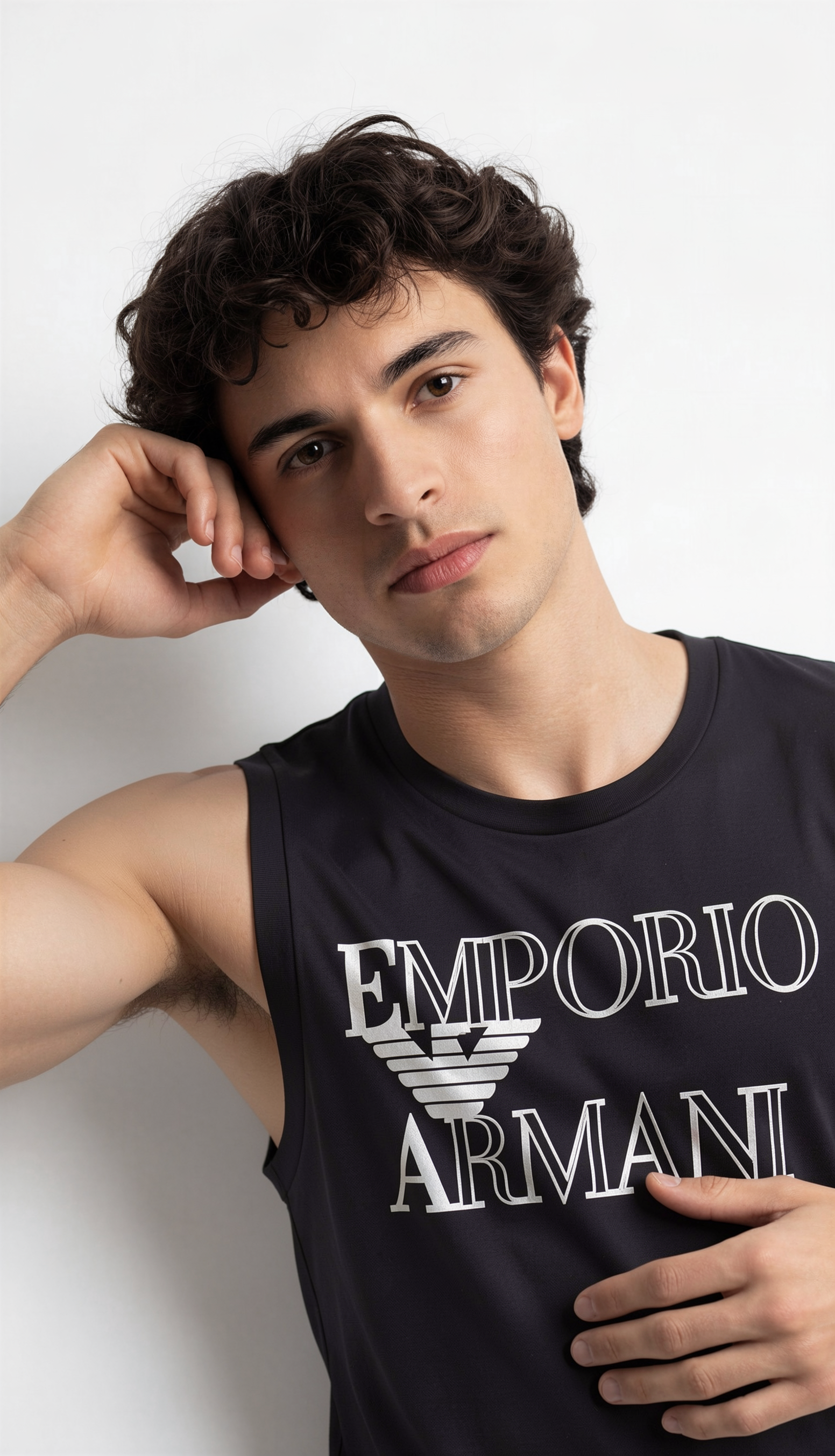 Armani basic 男款 背心Tee