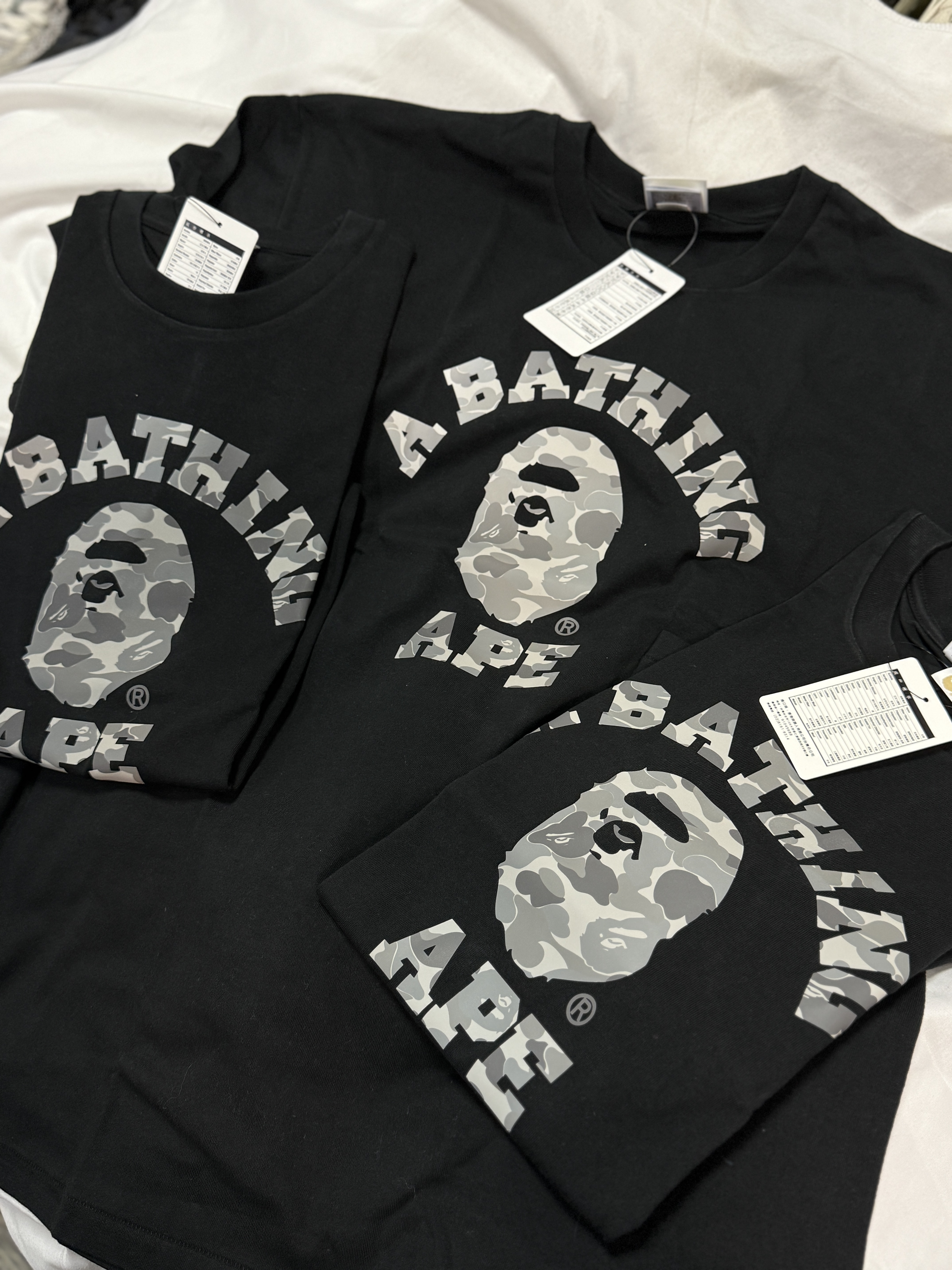 BAPE 反光迷彩 猿人 College 短Tee 1M20110008