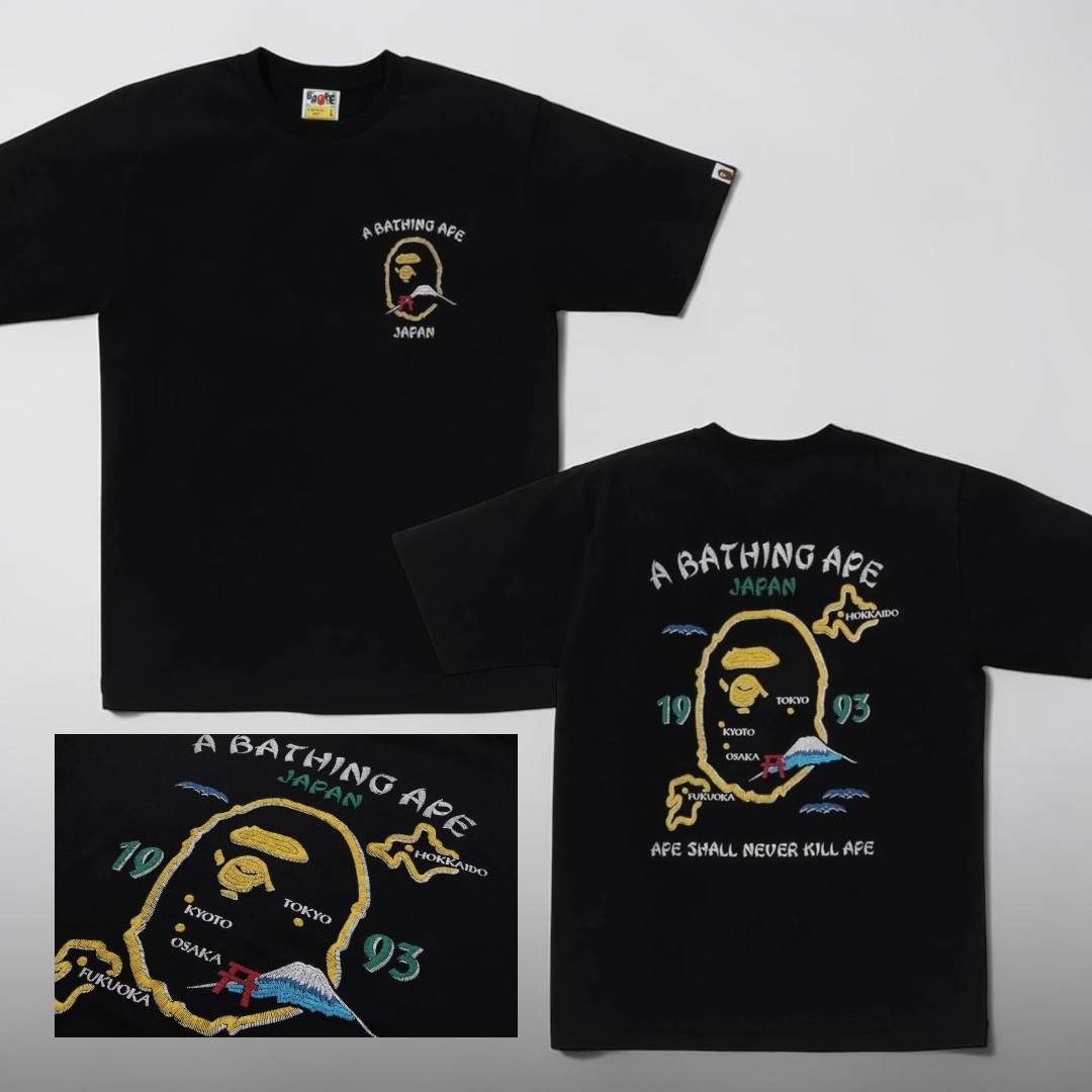 BAPE JAPAN SOUVENIR TEE #1 日本 刺繡風格 短Tee 1L72110050