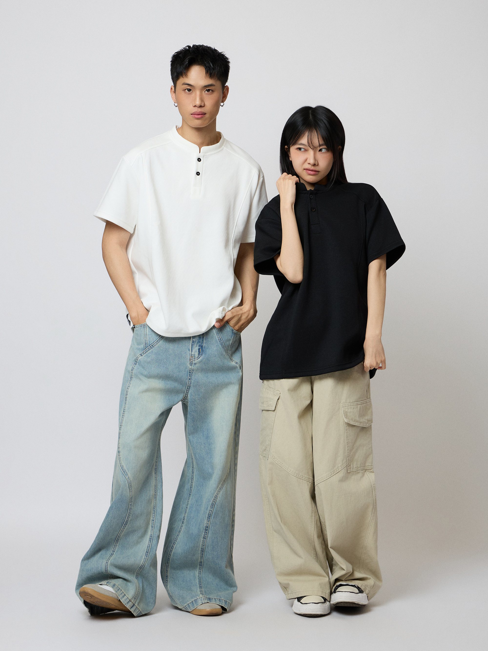 POLO領短袖上衣