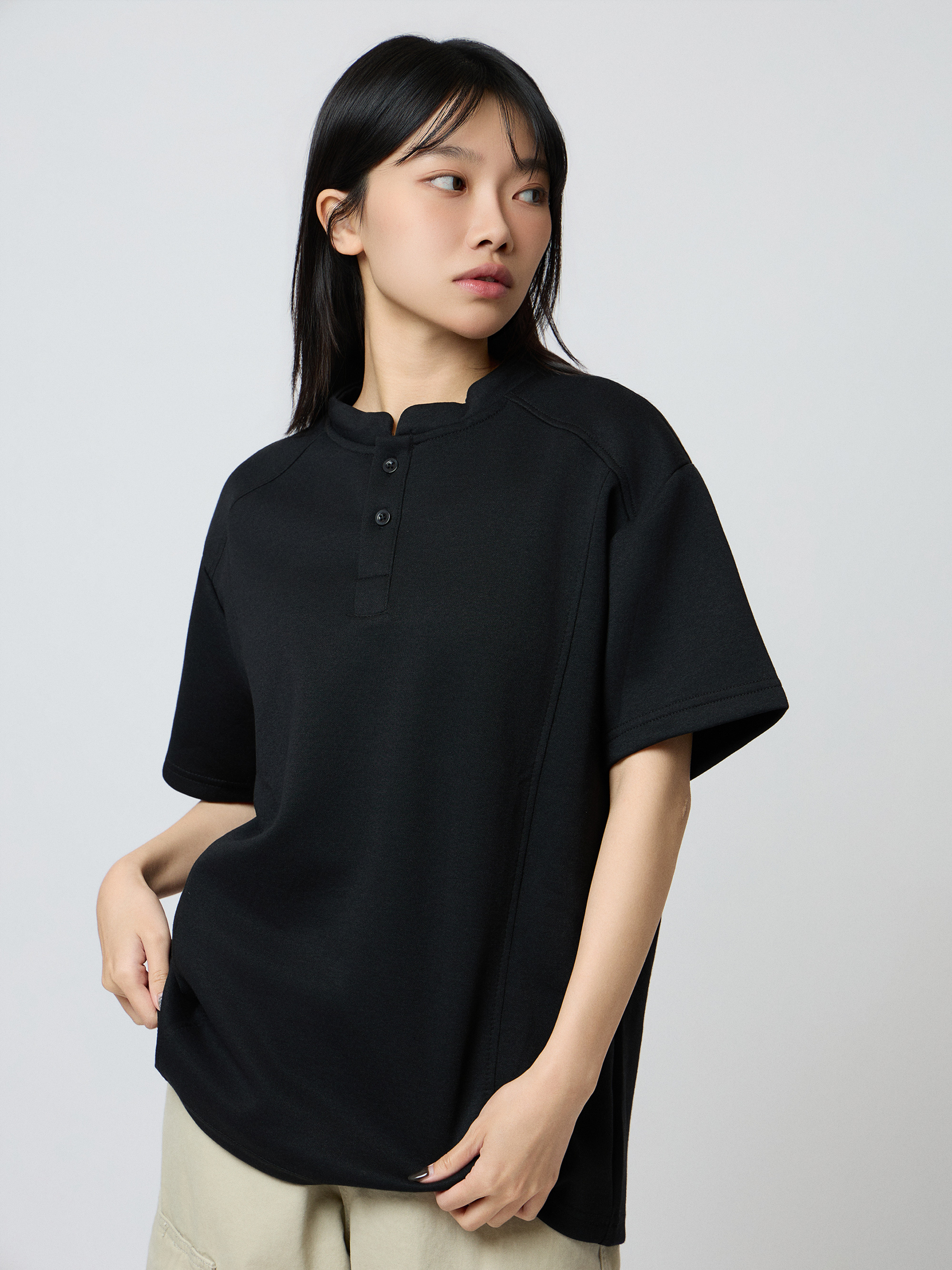 POLO領短袖上衣