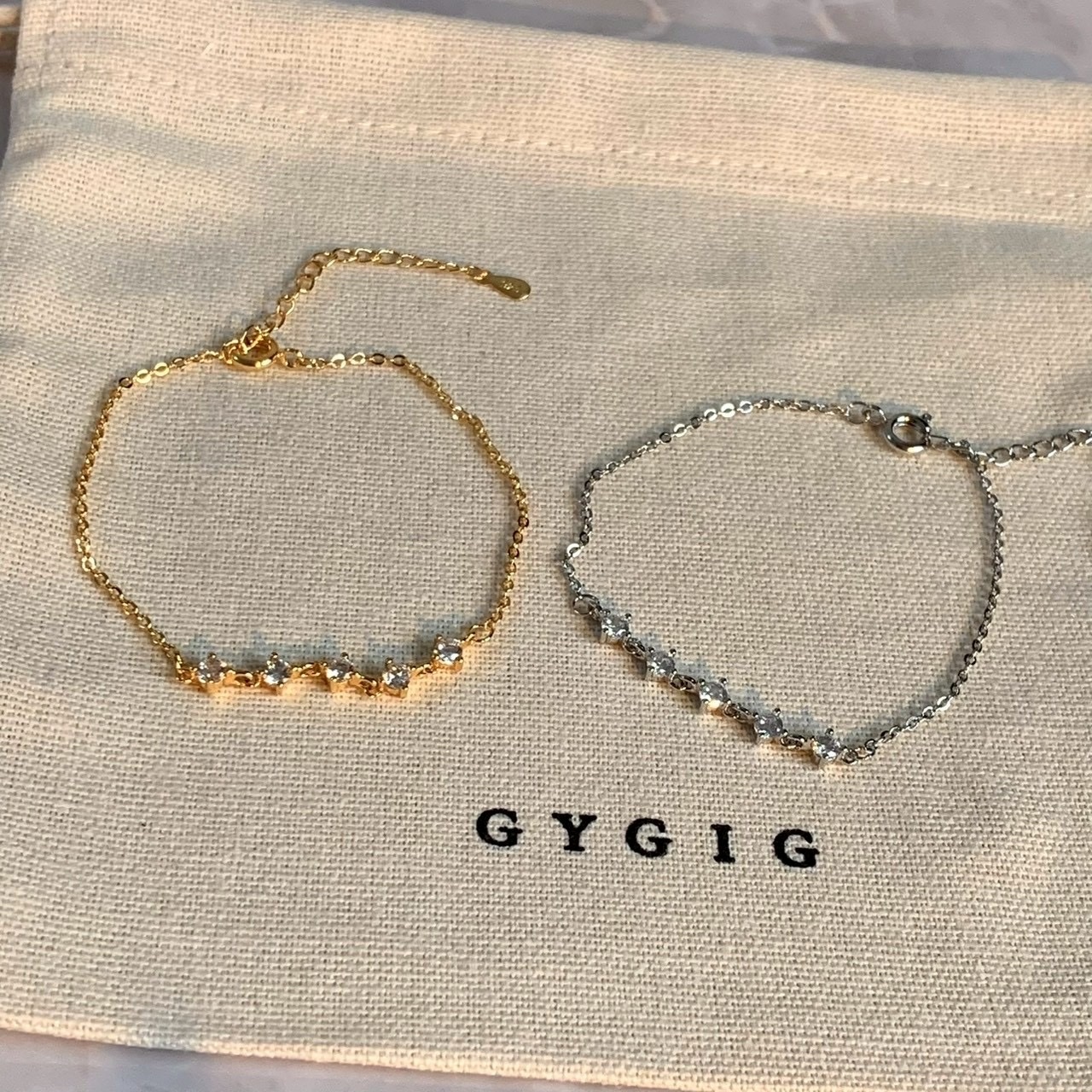 Gy”Étoile星辰小排鑽細手鍊