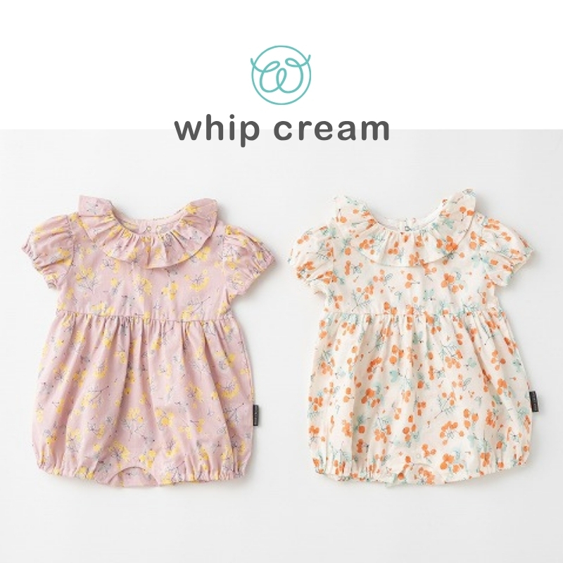 【日本 whip cream】木果荷葉邊連身包屁衣