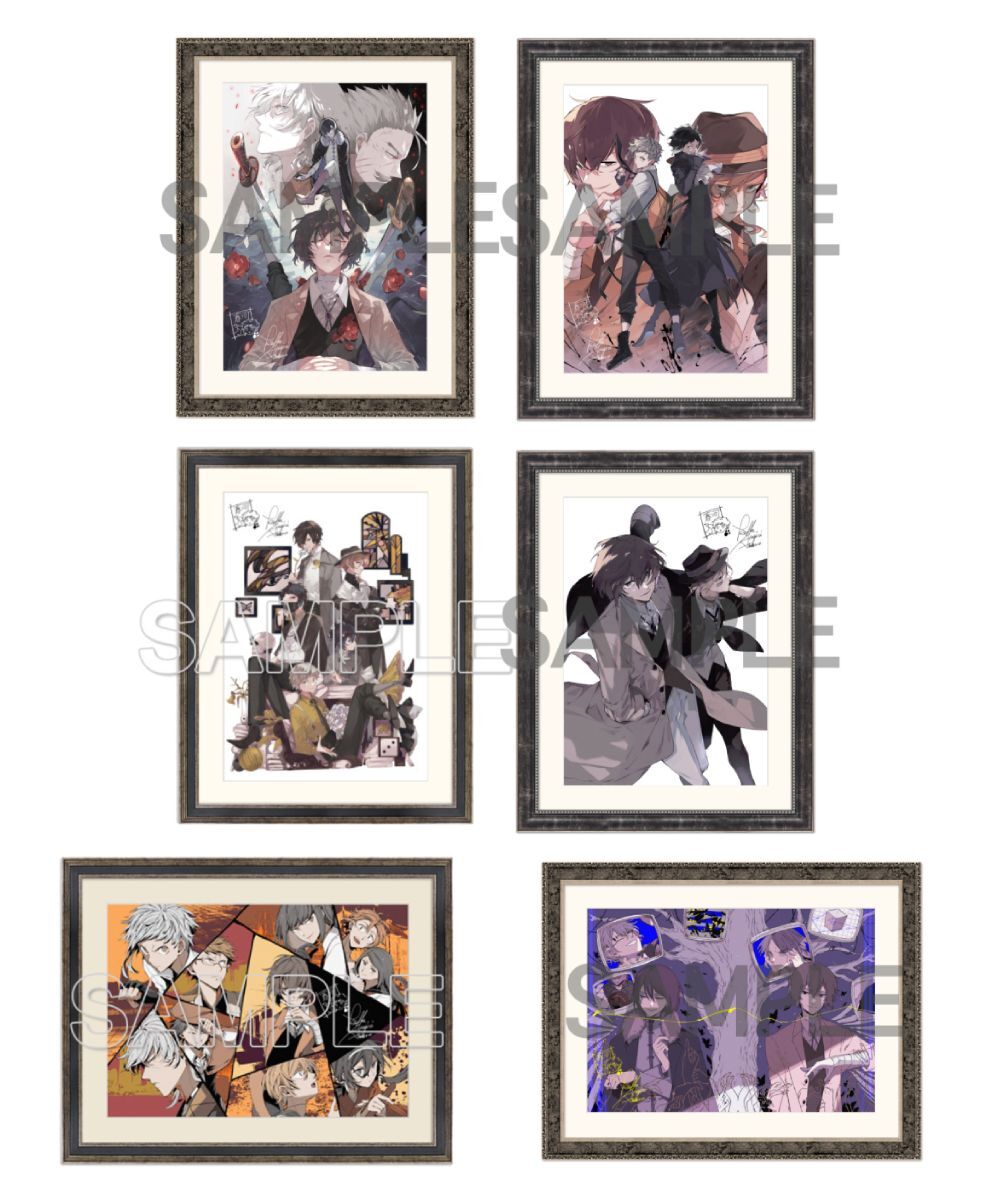 預購-「文豪Stray dogs」複製簽名彩色複製原畫 系列【日本進口精品】