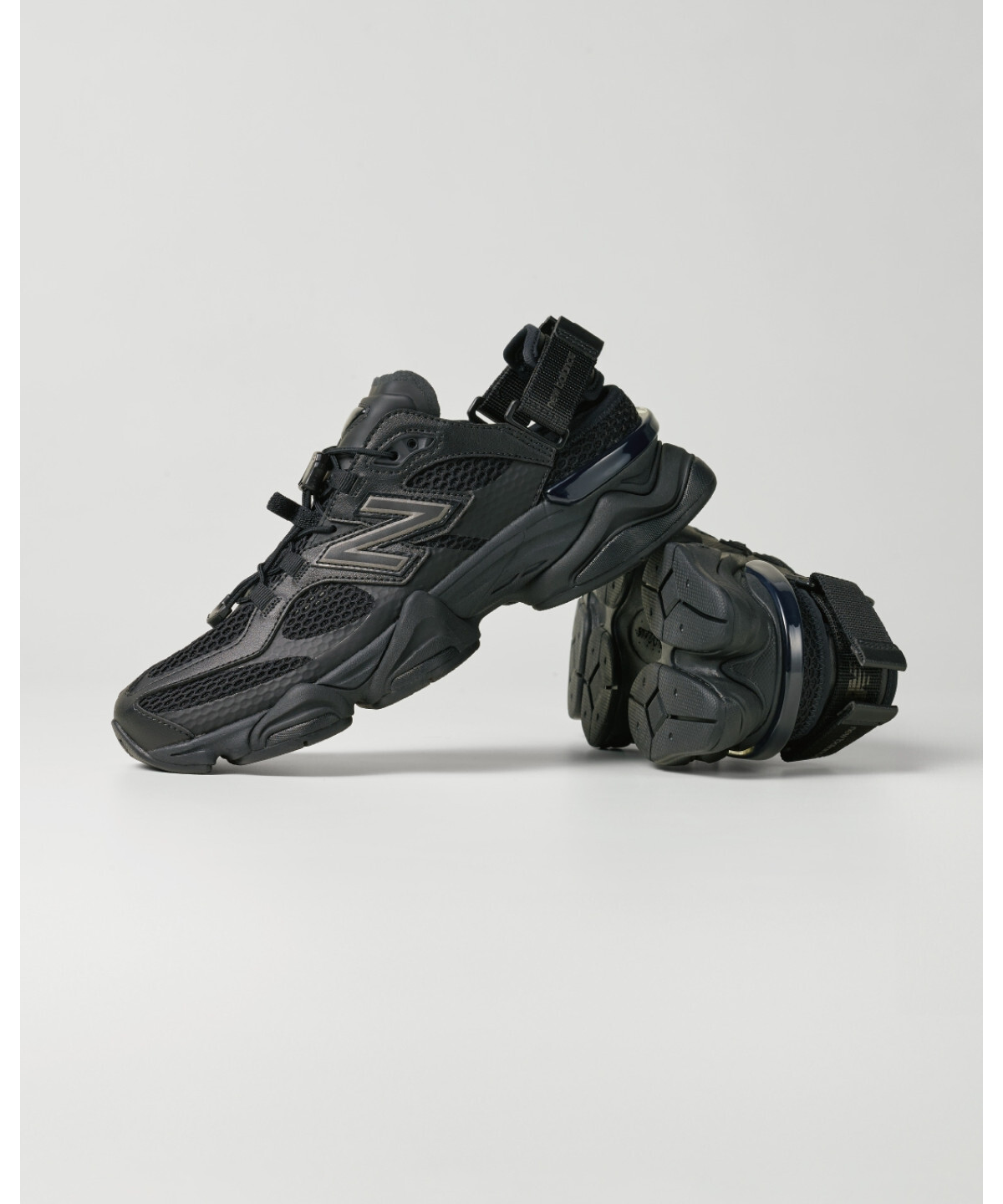預購┃new balance 9060 summer U90604SC 全黑 網布 涼鞋 魔鬼氈