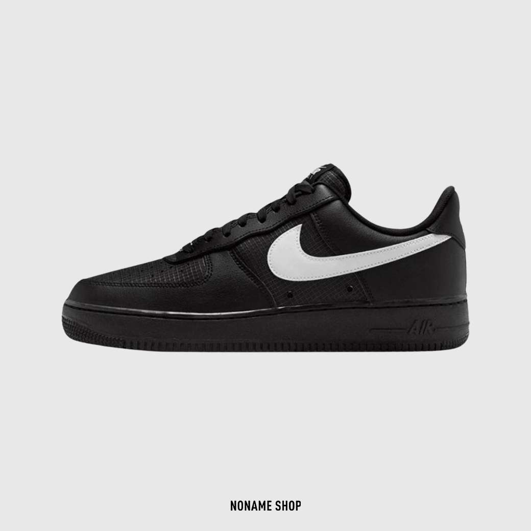 NIKE AIR FORC 1 RIPSTOP 抗撕裂 格紋 AF1 黑白 (男款)