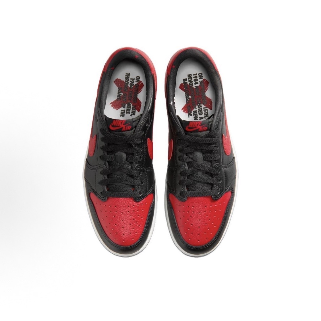 -(D3c)AIR JORDAN 1 LOW RETRO OG "BANNED" 黑紅 禁穿 低筒 男鞋 -IW6276 001